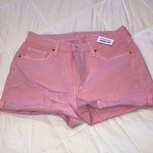 Pink Denim Shorts